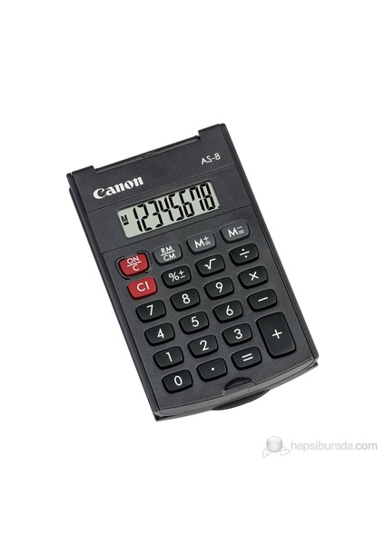 (As-8) 8 Haneli Cep Tipi Hesap Makinesi