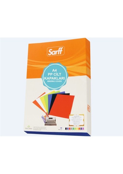 450Mic.A4 Opak Turuncu Pp Kapak 50 Ad. 15201123