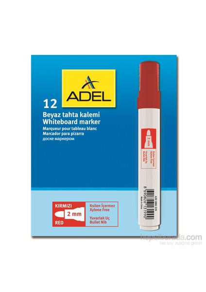 Beyaz Tahta Kalemi, Kırmızı 12'li (4201882030)