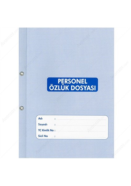 Personel Özlük Dosyası 25 adet
