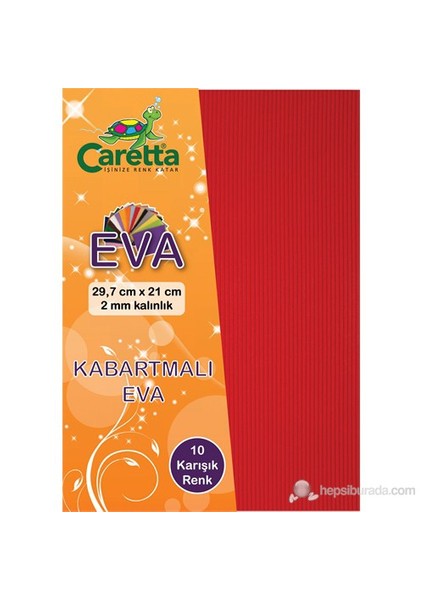Eva A4 Çizgi Kabartmalı 10' Lu