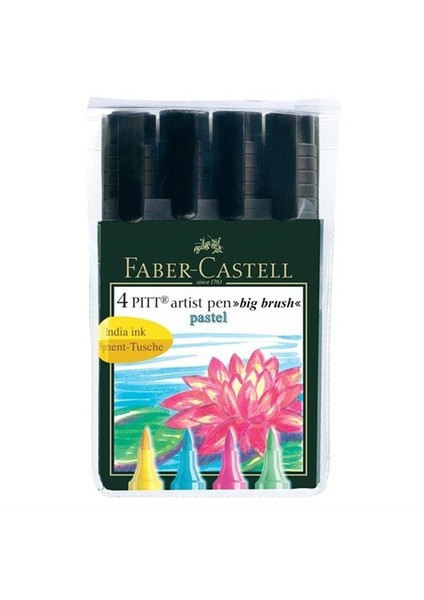 167120 Pitt Çizim Kalemi 4'Lü Big Brush Pastel