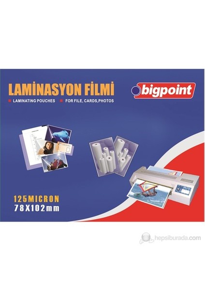 Laminasyon Filmi 78X102 125 Micron