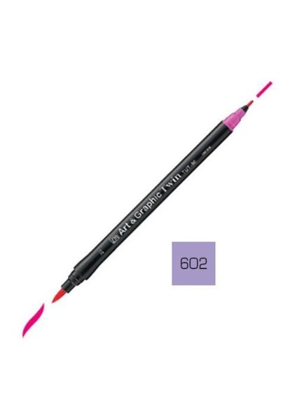 Art & Graphic Twin Marker Çift Uçlu Çizim Kalemi 602 English Lavender