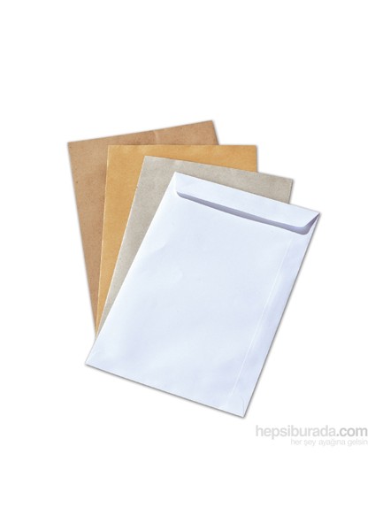 Asil Torba Zarf Ölçüleri 260X350 Beyaz 110 GR 250 Adet