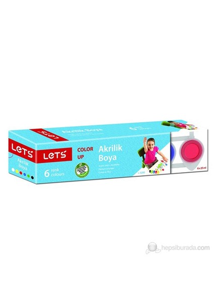 Lets 5200 Akrilik Boya Ana Renkler 25Mg 6 Renk