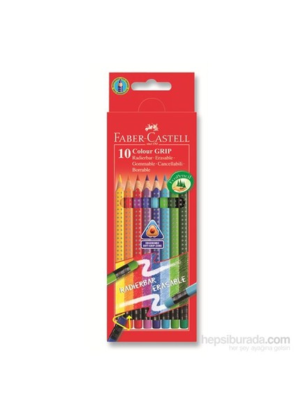 Grip 2001 Silinebilir Boya Kalemi 10 Renk (5170116613)
