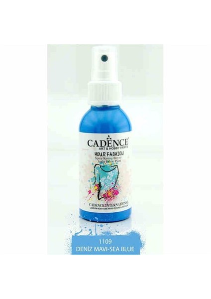 1109 Deniz Mavi Sprey Kumaş Boyası