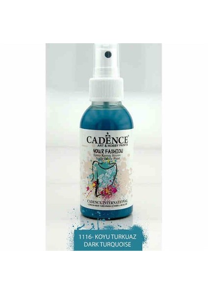 Your Fashion Sprey Kumaş Boyası 100 Ml. Koyu Turkuaz 1116