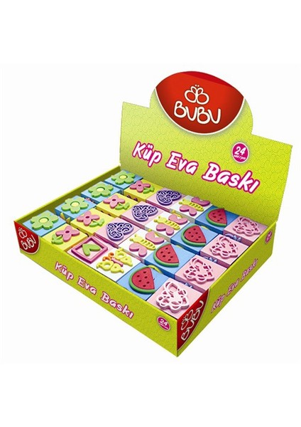 Küp Eva Baskı Kutu 24'Lü Model 2 -Eb0001