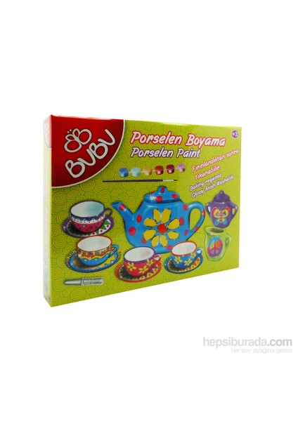 Porselen Boyama Çay Keyfi Seti 2 (70463) -Pb0006