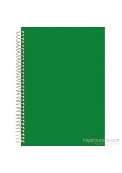 60140 Plastik Kapak Spiralli A4 Müzik Defteri 40 Yaprak Yeşil