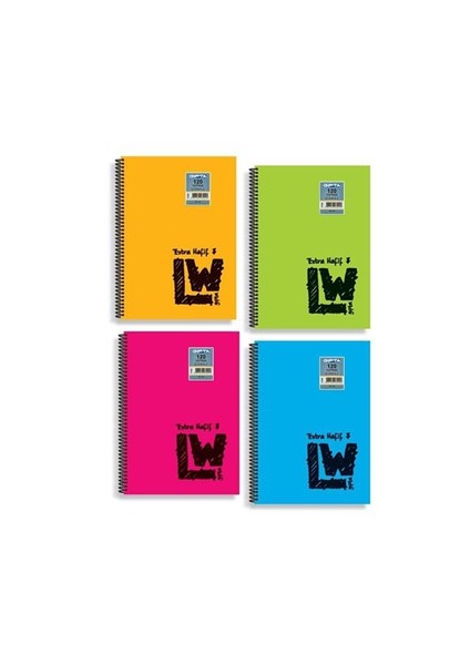 Lw 1952 Extra Hafif Spiralli P.K. A4 100 Yaprak Çizgili