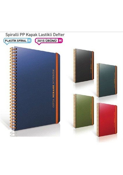 Tb 2200 Spiralli P.K. A4 150 Yaprak 3 Kareli 1 Çizgili