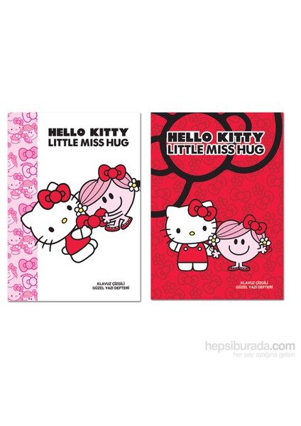 280200B Hello Kitty A4 40 Yaprak Güzelyazı Defteri Beyaz