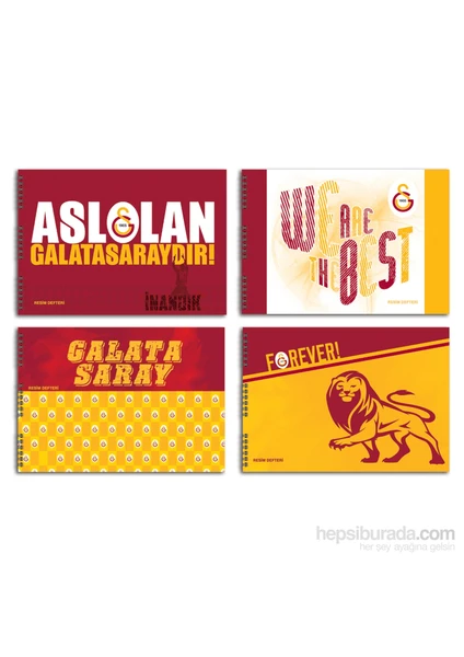 Keskin 300215-63 Galatasaray 25x35 cm Resim Defteri 15 Yaprak 1 adet