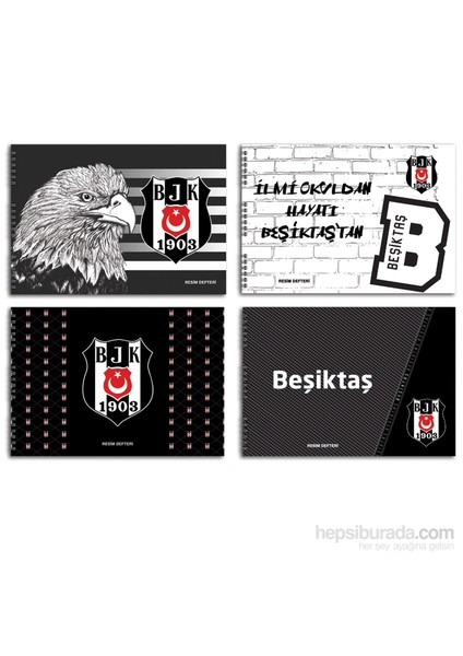 Keskin 300215-64 Beşiktaş 25x35 cm Resim Defteri 15 Yaprak 1 adet