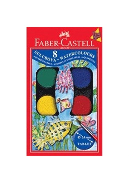 Küçük Hazneli Suluboya 8 Renk 190008