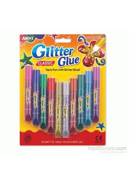 Klasik Simli Yapıştırıcı 10,5 Ml X 10 Tüp Gcl10B10