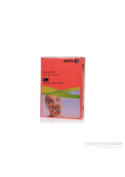 Symphony Renkli Fotokopi Kağıdı A4 80gr Kırmızı