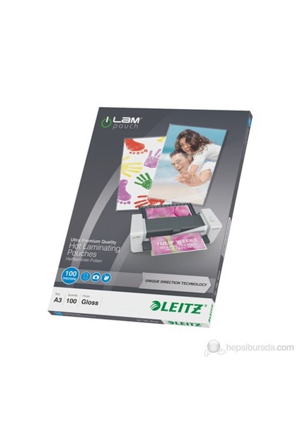 Udt Laminasyon Poşeti A3 100 Mikron 100 Adet Şeffaf 74870000