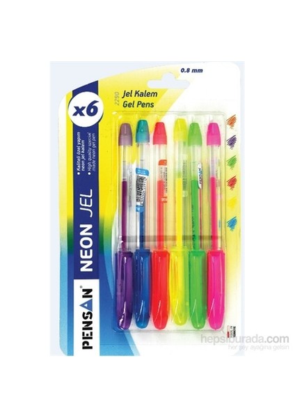 Neon Gel Set 6 Renk
