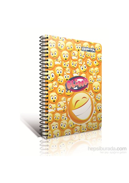 1219 Blınk Plastik 3 Boyutlu Spiralli A4 120 Yaprak Çizgili Defter