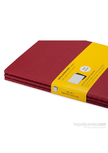 Cahier 3Lü Defter Kırmızı Kareli Cep Boy Ch112