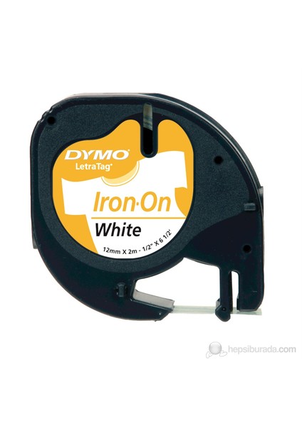 Letratag Ütü Transfer Şerit ( 12mm x 2 mt ), Beyaz