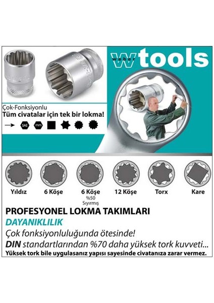 Profesyonel Lokma Takım 3/8 (26 Parça)