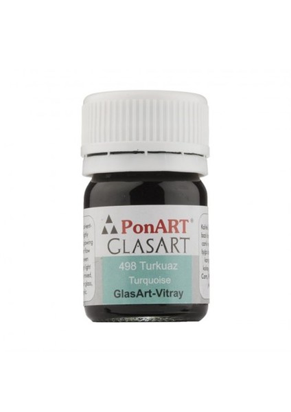 Glass Art 20 Ml Turkuaz Cam Boyası - 498