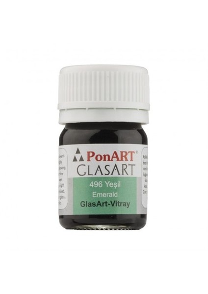 Glass Art 20 Ml Yeşil Cam Boyası - 496