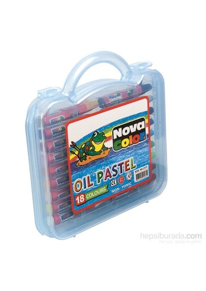 Nc-2131 Pastel Boya 18 Renk Plastik Kutuda