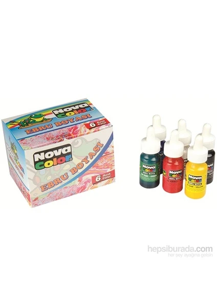 Nova Color Nc-238 Ebru Boya 6 Renkli Set 30 cc