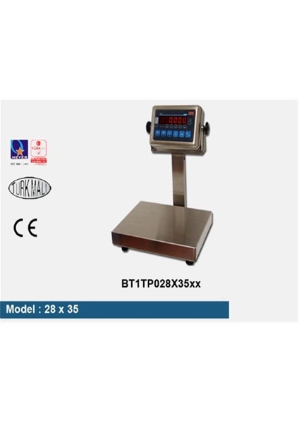 Teb-30 Kg 28X35 Paslanmaz Baskül