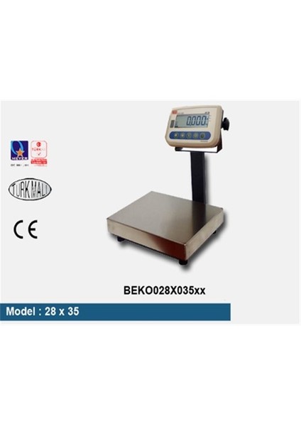 Eko 30 Kg 28X35 Paslanmaz Terazi