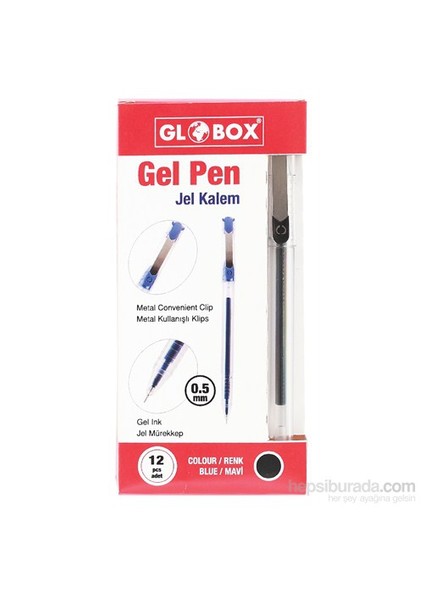 İğne Uçlu Jel Kalem Mavi 12Li 1038 fiyatları