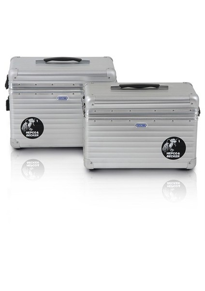 H&B Yan Çanta Alu-Exclusıv 30Lt Metal Sağ Gri