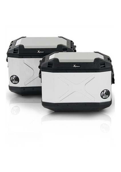 H&B Yan Çanta Xplorer 30Lt Metal Sol Gri