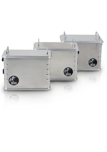 H&B Yan Çanta Alu-Standart 45Lt Metal Sağ Gri