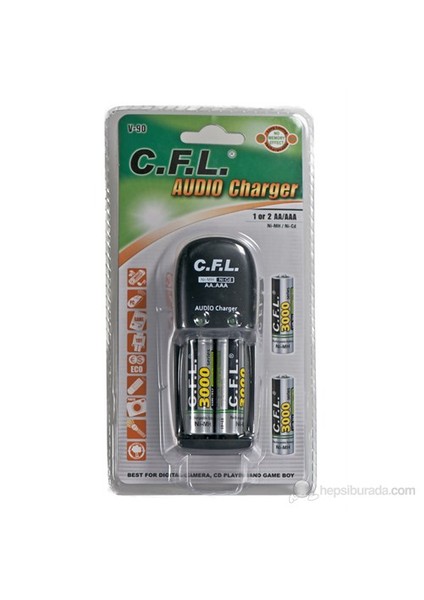 BT-V90 2x3000 maH Pilli Şarj Cihazı