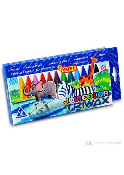 Triwax Ergonomik Pastel Mum Boya 12 Renk