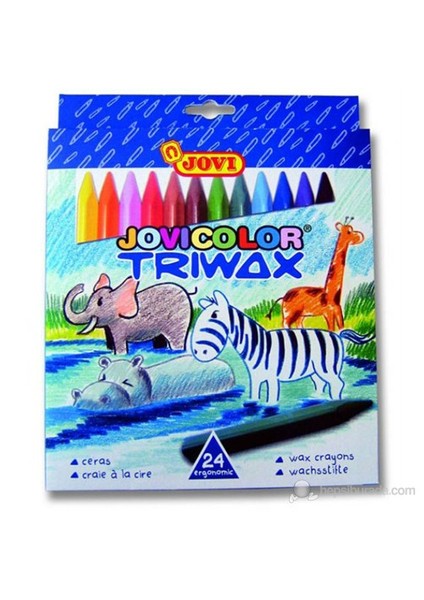 Triwax Ergonomik Pastel Mum Boya 24 Renk