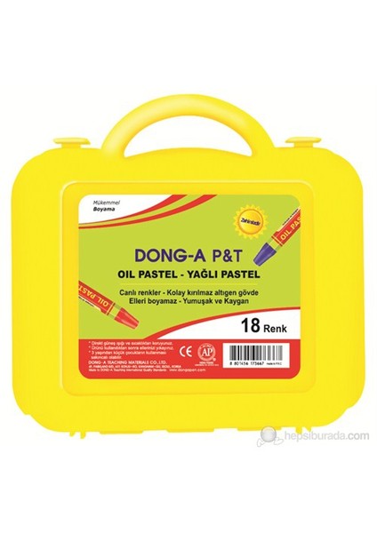 Dong-A 261118 18 Renk Pastel Boya (Plastik Çantalı)