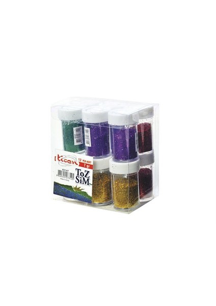 62147 Toz Sim 7 ml Tüpte Karışık Renk 12'li