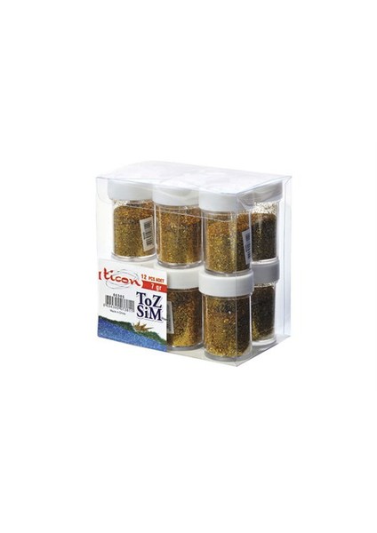 66305 Toz Sim 7 Gr Altın Rengi 12’li Tüpte