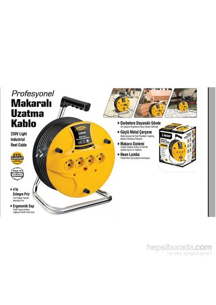 Makaralı Uzatma Kablosu 090347