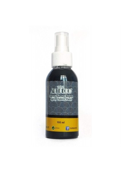 Sprey Kumaş Boyası 100 Ml Siyah 1218