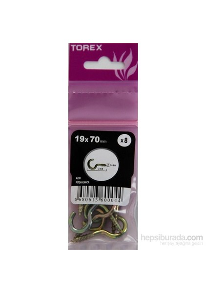 Açık Piton 19X70 8 Adet