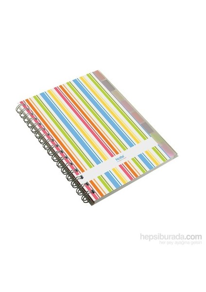 60202 Plastik Kapak Spiralli A4 İndex Kareli 150 Yaprak Defter